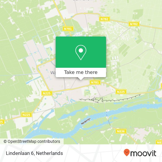 Lindenlaan 6, 6706 DR Wageningen map