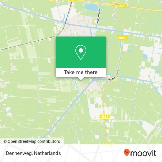 Dennenweg, 7844 Veenoord map