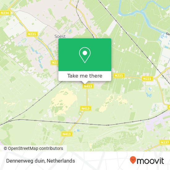 Dennenweg duin, 3768 Soest map
