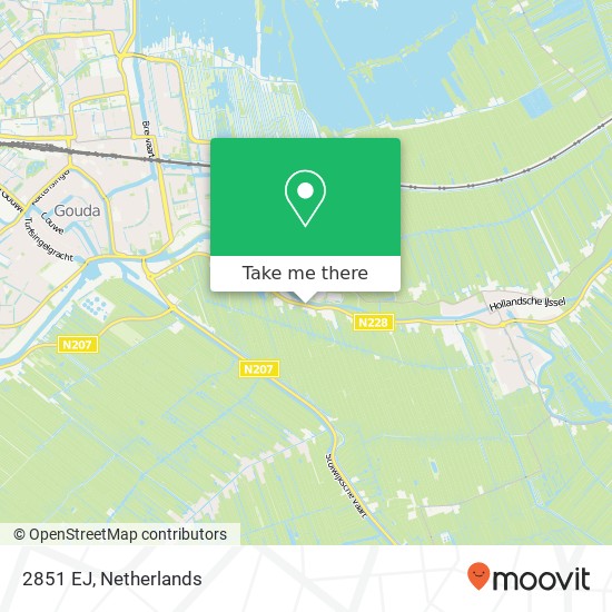 2851 EJ, 2851 EJ Haastrecht, Nederland map