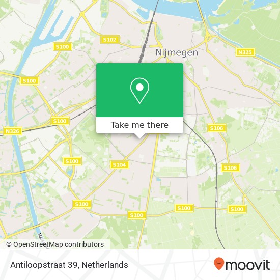 Antiloopstraat 39, 6531 TL Nijmegen map