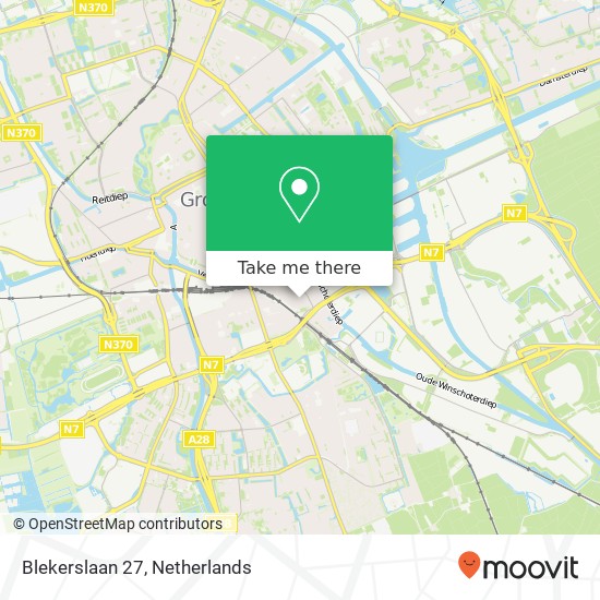 Blekerslaan 27, 9724 EJ Groningen map