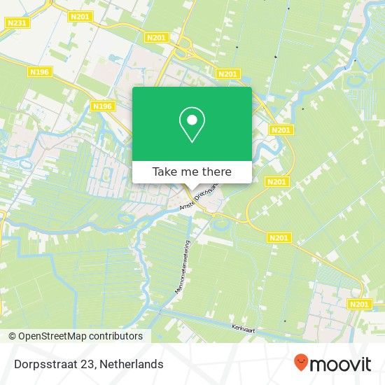 Dorpsstraat 23, 1421 AR Uithoorn map