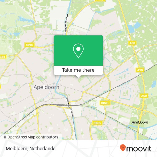 Meibloem, Meibloem, 7322 TM Apeldoorn, Nederland Karte