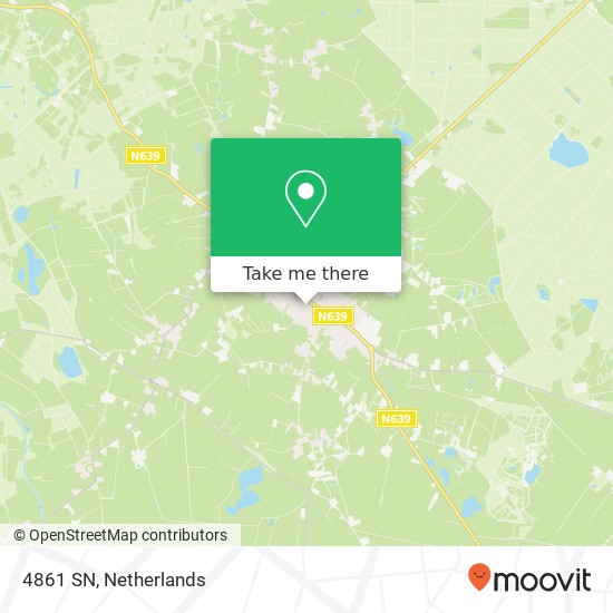 4861 SN, 4861 SN Chaam, Nederland map