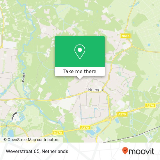 Weverstraat 65, 5671 BB Nuenen map