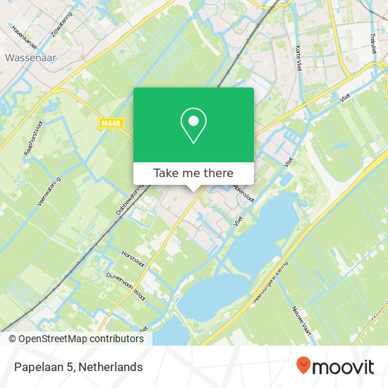 Papelaan 5, 2252 ED Voorschoten map