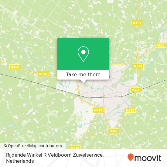 Rijdende Winkel R Veldboom Zuivelservice, Jupiter 32 map