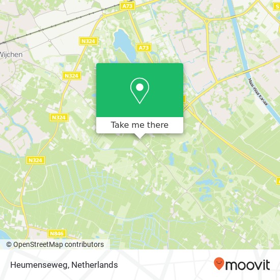 Heumenseweg, 6603 KR Wijchen map