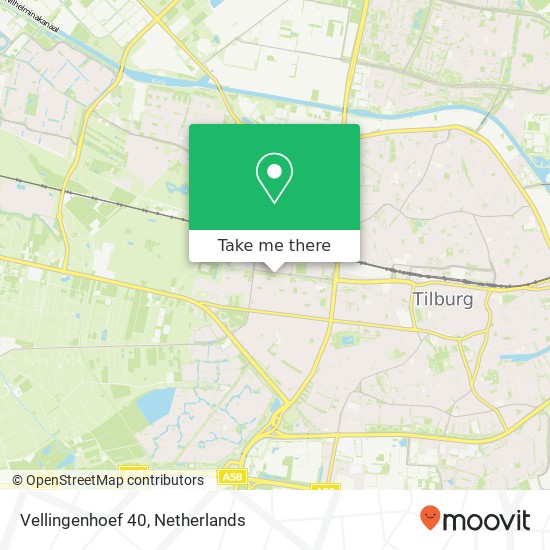 Vellingenhoef 40, 5037 JX Tilburg Karte