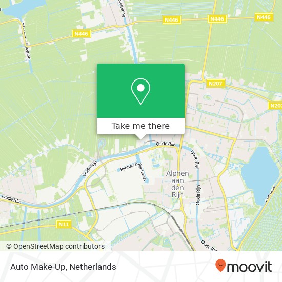 Auto Make-Up, Zaagmolenweg 6 map