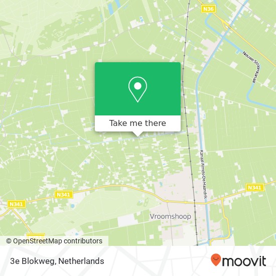 3e Blokweg, 7681 SB Vroomshoop map