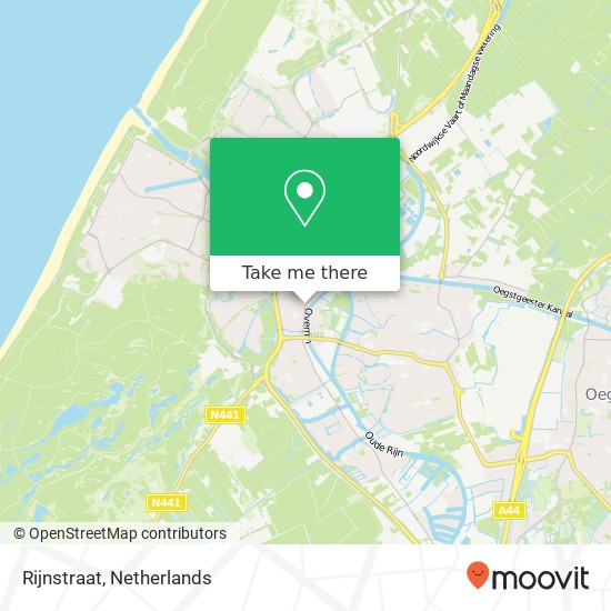 Rijnstraat, Rijnstraat, 2223 Katwijk aan Zee, Nederland map