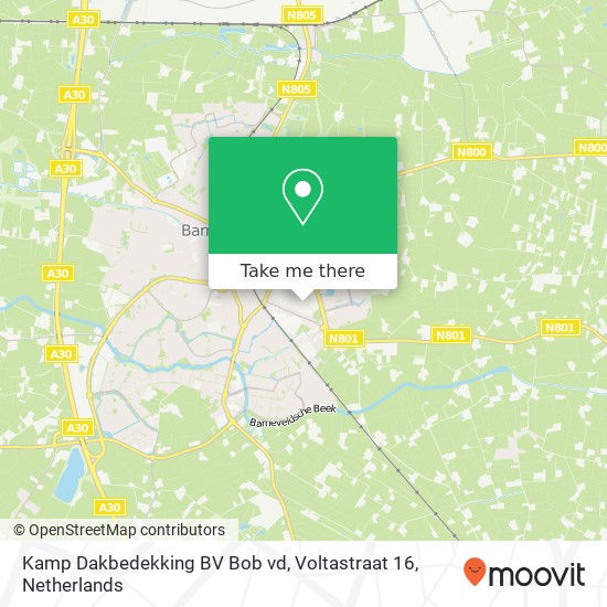 Kamp Dakbedekking BV Bob vd, Voltastraat 16 map