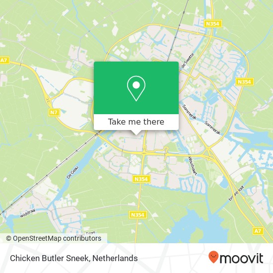 Chicken Butler Sneek, Kaatsland 56 map