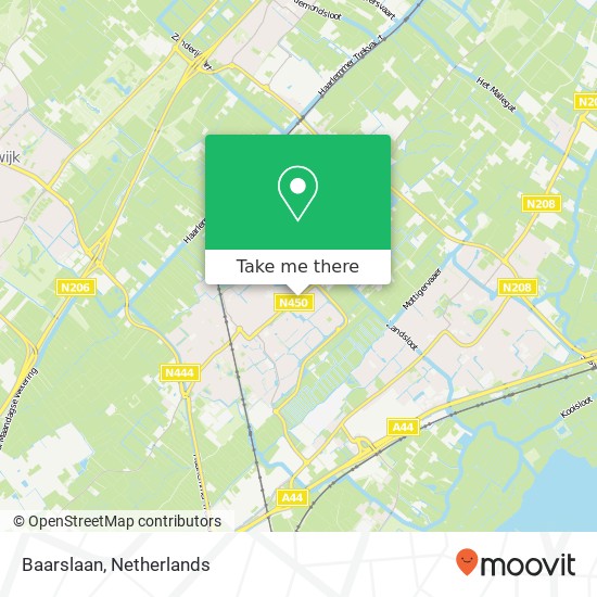 Baarslaan, 2215 Voorhout map