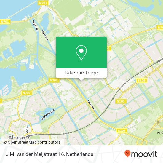 J.M. van der Meijstraat 16, 1333 PH Almere-Buiten map