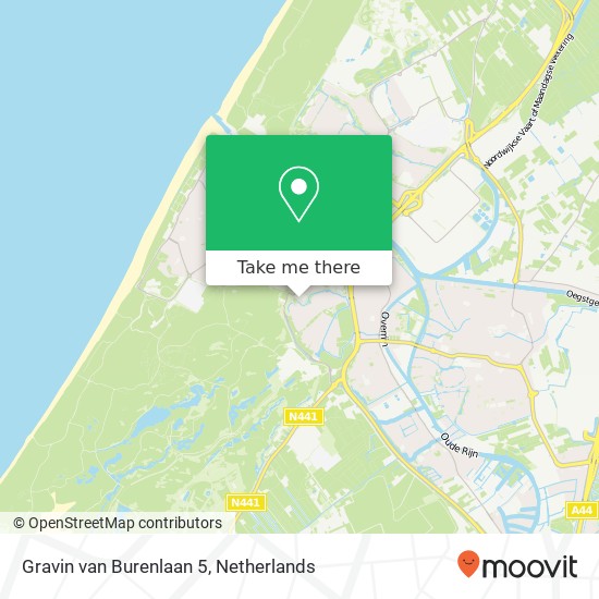 Gravin van Burenlaan 5, 2224 GG Katwijk aan de Rijn map