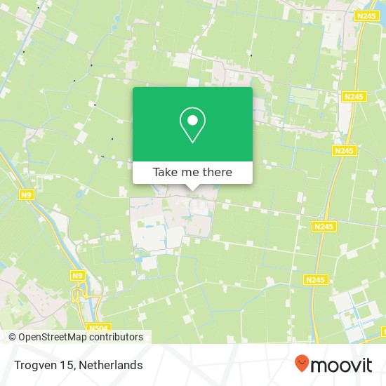 Trogven 15, Trogven 15, 1749 HD Warmenhuizen, Nederland map