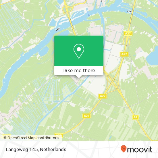 Langeweg 145, 4133 AW Vianen map