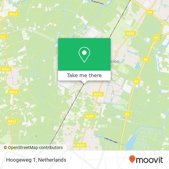 Hoogeweg 1, 1851 PG Heiloo map