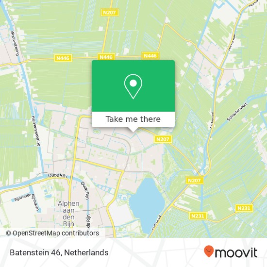 Batenstein 46, 2403 PH Alphen aan den Rijn map