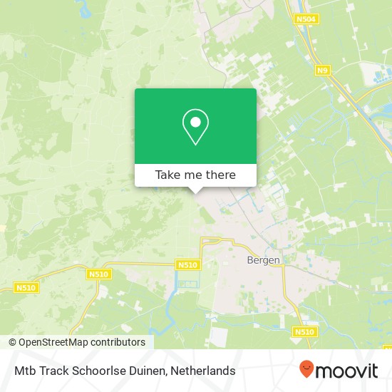 Mtb Track Schoorlse Duinen, Breelaan map