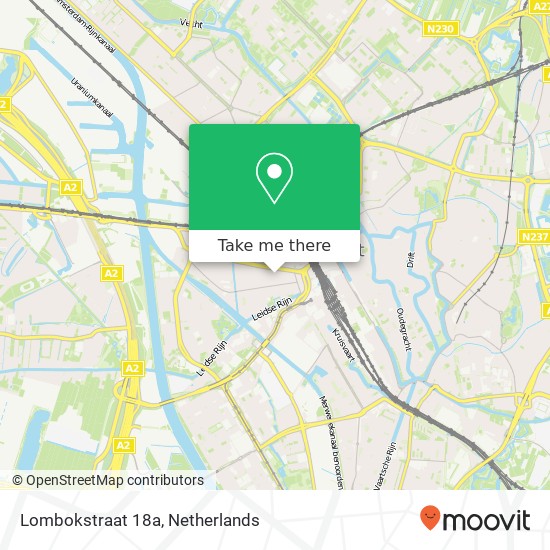 Lombokstraat 18a, 3531 RD Utrecht map
