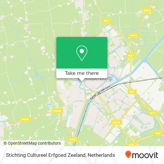 Stichting Cultureel Erfgoed Zeeland, Looierssingel 2 4331 NK Middelburg Karte