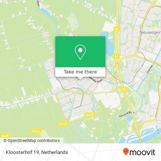 Kloosterhof 19, 3401 CZ IJsselstein map