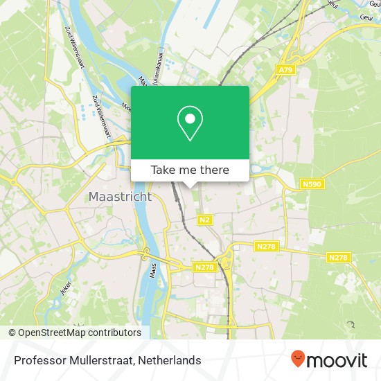 Professor Mullerstraat, 6224 Maastricht Karte