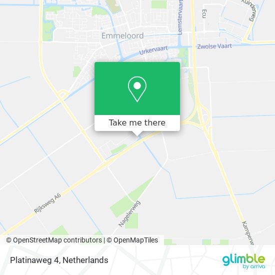 Platinaweg 4 map