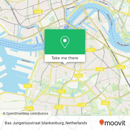 Bas Jungeriusstraat blankenburg, 3081 VN Rotterdam map