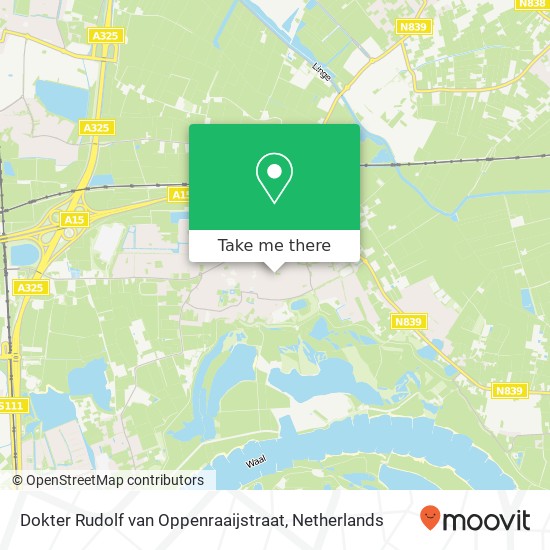 Dokter Rudolf van Oppenraaijstraat, 6681 XR Bemmel map
