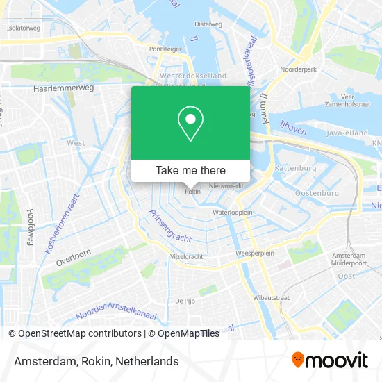 Amsterdam, Rokin map