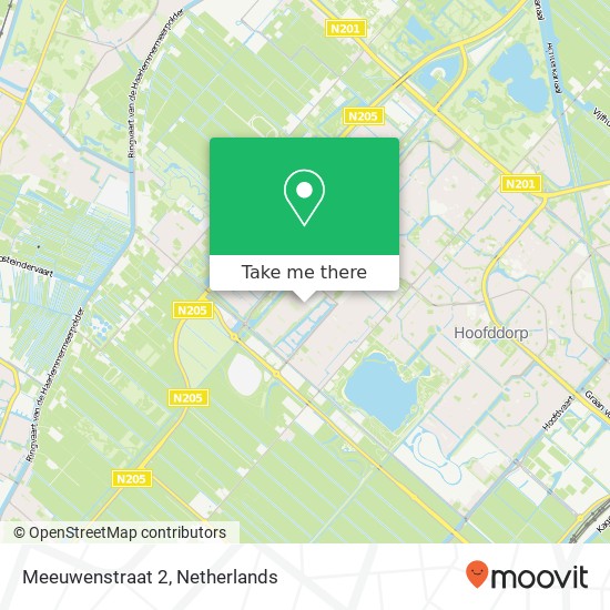 Meeuwenstraat 2, 2134 DV Hoofddorp map