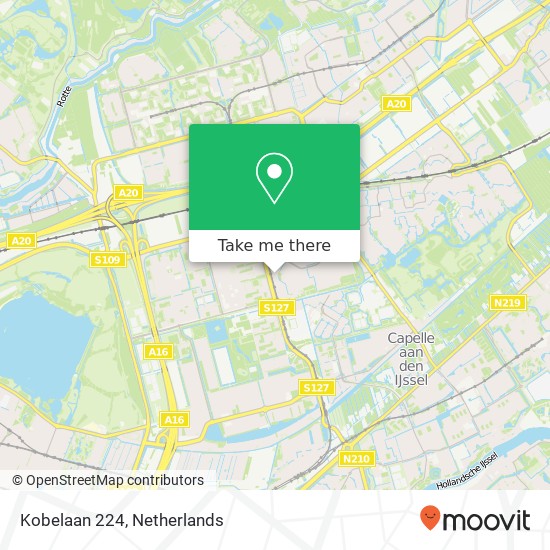 Kobelaan 224, 3067 MD Rotterdam map