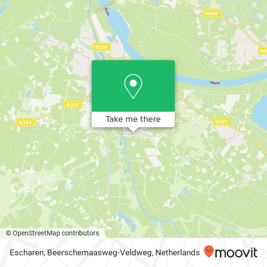 Escharen, Beerschemaasweg-Veldweg map