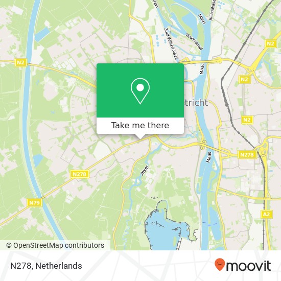 N278, 6214 Maastricht Karte