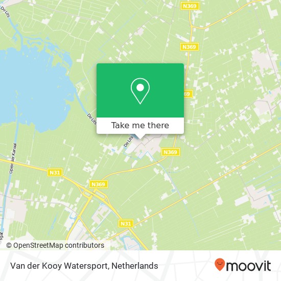 Van der Kooy Watersport, Haven 12 Karte