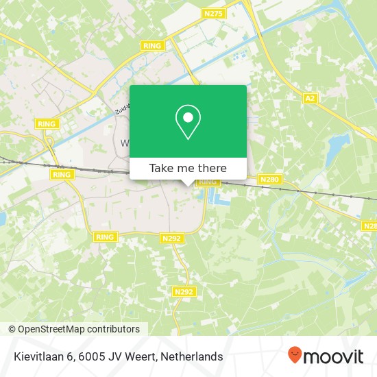 Kievitlaan 6, 6005 JV Weert map