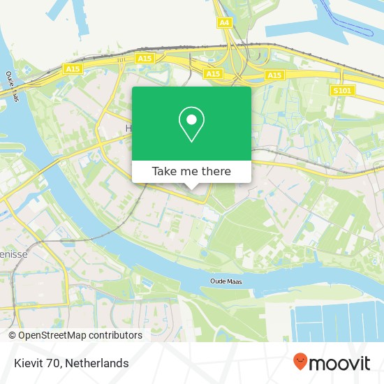 Kievit 70, 3191 DH Hoogvliet map