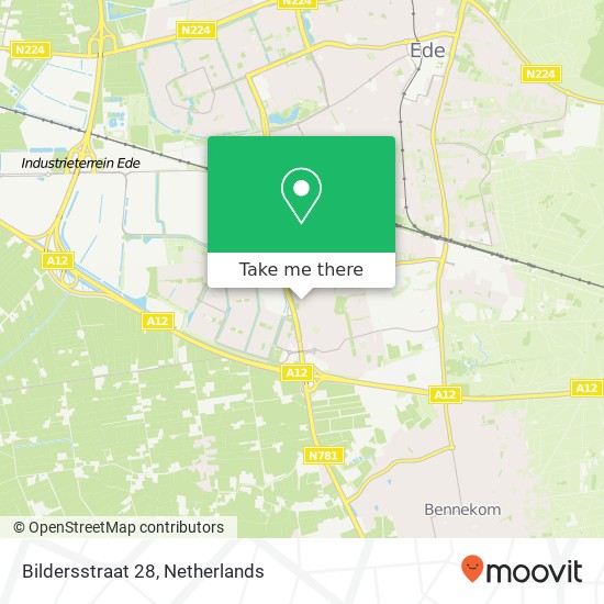 Bildersstraat 28, 6717 NC Ede map