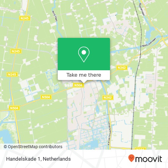 Handelskade 1, 1723 MX Noord-Scharwoude Karte