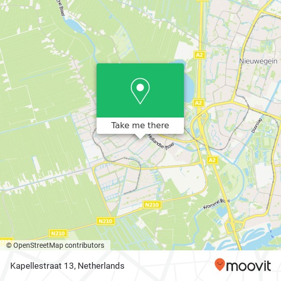 Kapellestraat 13, 3401 CP IJsselstein map