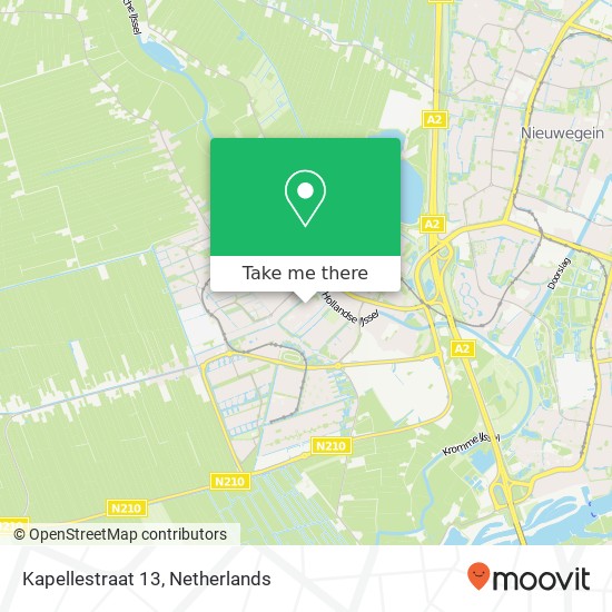 Kapellestraat 13, 3401 CP IJsselstein Karte