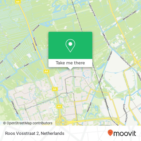 Roos Vosstraat 2, 3123 SV Schiedam map