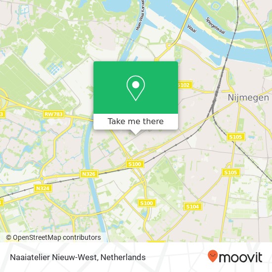 Naaiatelier Nieuw-West, Paul Krugerstraat 62 map