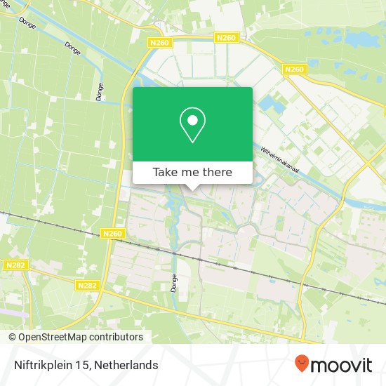 Niftrikplein 15, Niftrikplein 15, 5045 MP Tilburg, Nederland Karte