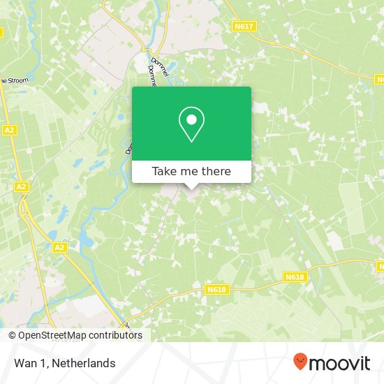 Wan 1, 5291 NP Gemonde map